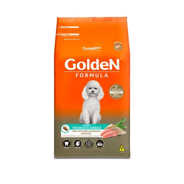 Ração Golden Fórmula Mini Bits Cães Porte Peq. Frango 1Kg