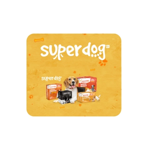 Tapete Higiênico Super Dog 60x55cm para cães com 50 un