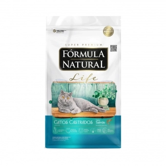 Ração Fórmula Natural Life Gatos Castrados Salmão 1 kg