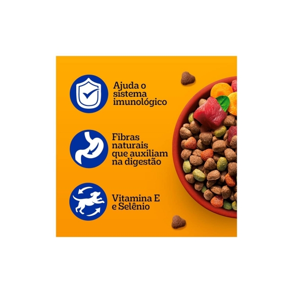 Ração Pedigree Cães Adultos Porte Médio e Grande 15 Kg  Carne e Vegetais