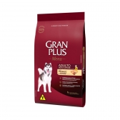 Ração Gran Plus Menu Cães Adultos Porte Médio e Grande Sabor Frango 15 Kg