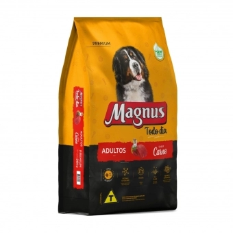 Ração Magnus Todo Dia Premium Cães Adultos Sabor Carne