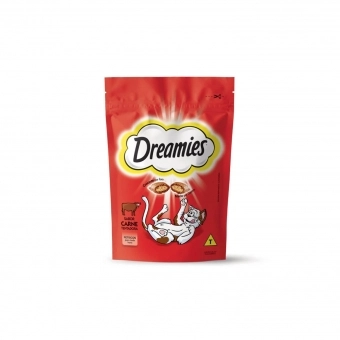 Petisco Dreamies Sabor Carne para Gatos Adultos