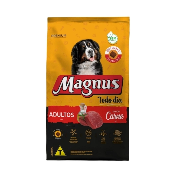 Ração Magnus Todo Dia Premium Cães Adultos Carne 15 kg