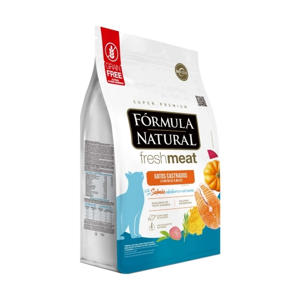 Ração Fórmula Natural Fresh Meat Gatos Castr. Salmão 1 Kg
