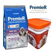 Ração Premier Cães Shitzu Adulto 7,5kg+Ganhe Balde Grátis