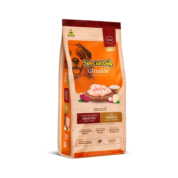 Ração Special Dog Cães Adultos Raças Méd/Grande 15 Kg Frango