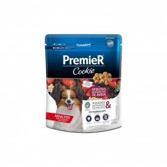 Biscoito Premier Cookie Cães Adultos Sabor Frutas Vermelhas 250 g