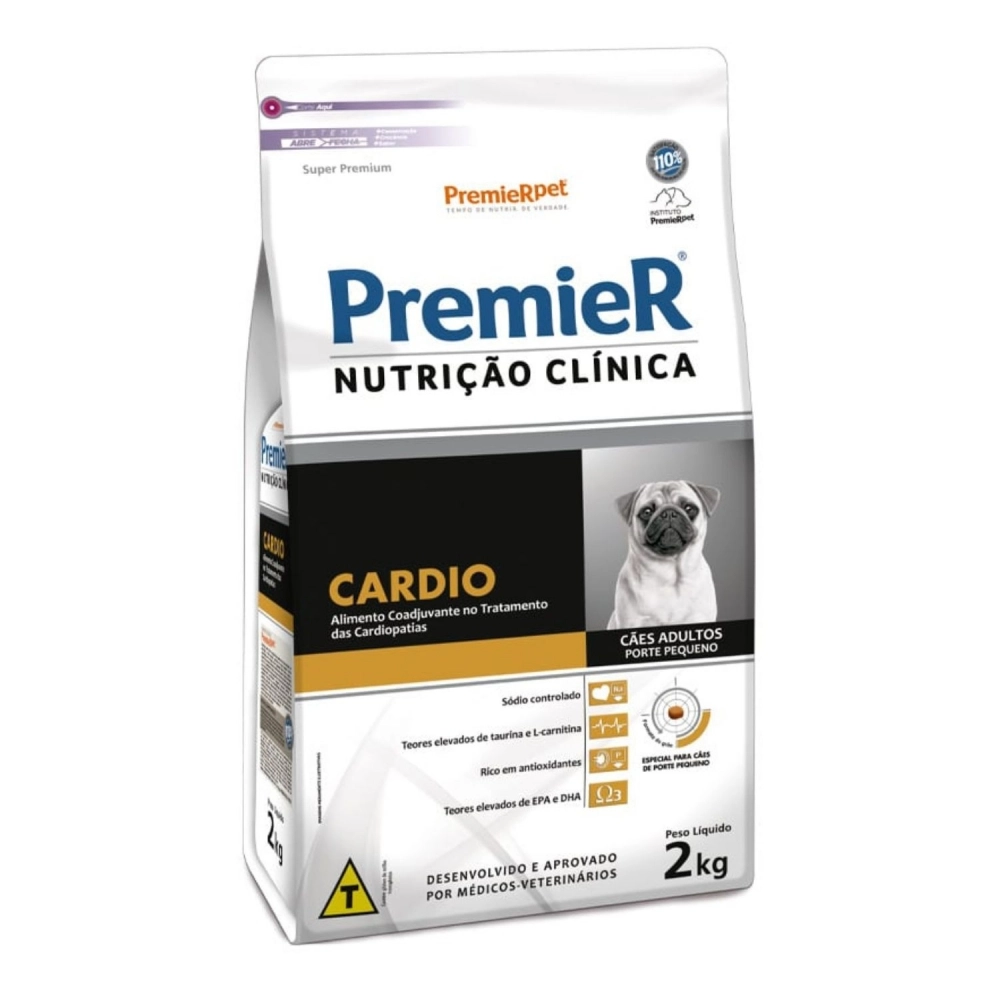Ração Premier Nutrição Clínica Cardio Cães de Porte Pequeno
