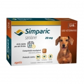 Simparic Antipulgas 20 mg para Cães de 5,1 a 10 kg