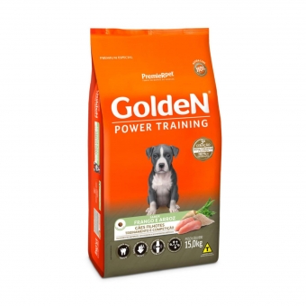 Ração Golden Power Training Cães Filhotes Frango 15 Kg