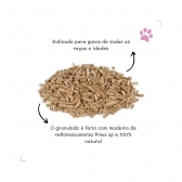 Granulado Higiênico de Madeira Ipet Woods para Gatos