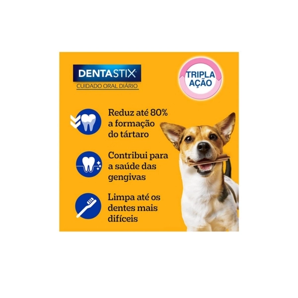 Petisco Pedigree Dentastix Cuidado Oral Cães Adultos 10 a 25 Kg com 7 un
