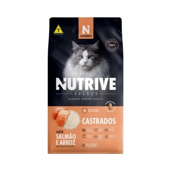 Ração Nutrive Gatos Castrados Sabor Salmão