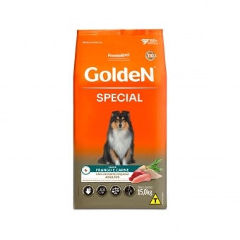 Ração Golden Special Cães Adultos Porte Peq. 15 Kg Fran/Carne