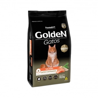 Ração Golden Gatos Castrados Adultos Sabor Salmão
