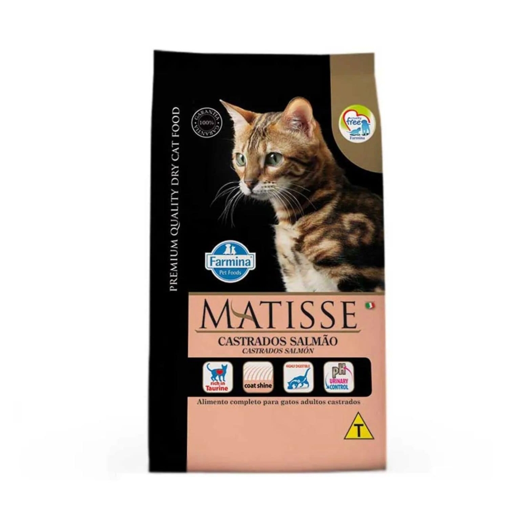 Ração Farmina Matisse Gato Castrado Salmão 7,5 kg