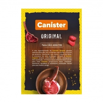 Ração Canister Premium Cães Adultos Sabor Carne 16 Kg