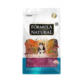 Ração Fórmula Natural Life Cães Adultos 15 Kg Méd/Gran Frango