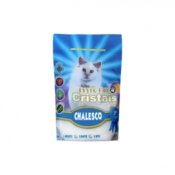 Areia Higiênica Chalesco com Micro Cristais de Sílica para Gatos 1,8 Kg
