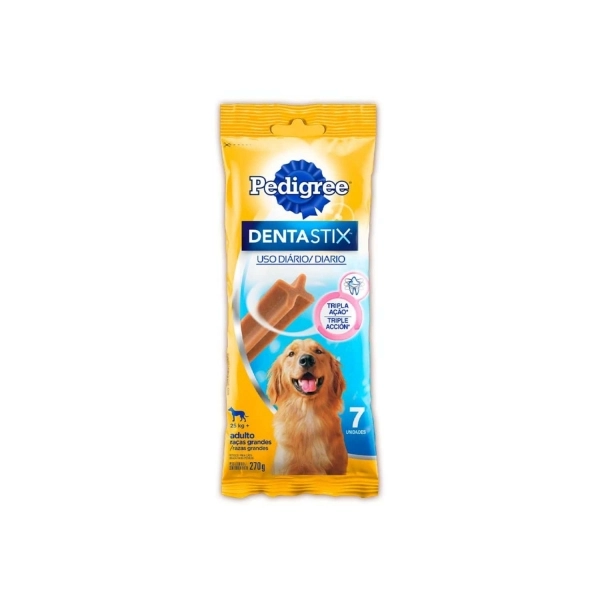 Petisco Pedigree Dentastix Cuidado Oral Cães Adultos 25 Kg com 7 un