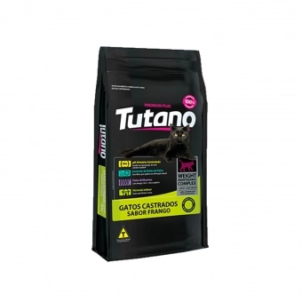 Ração Tutano Gatos Castrados Sabor Frango 10,1 Kg