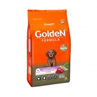 Ração Golden Fórmula Mini Bits Cães Filhotes Pequeno Porte Carne