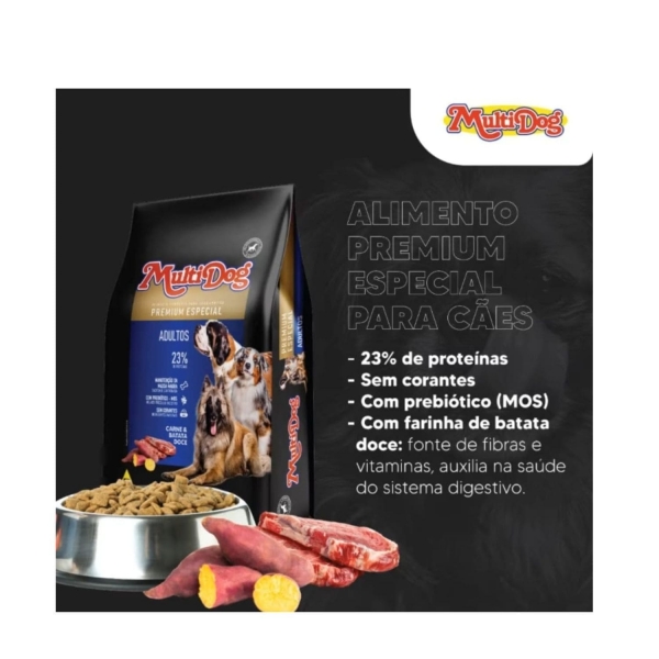 Ração Multi Dog Premium Especial Cães Adultos 25 Kg