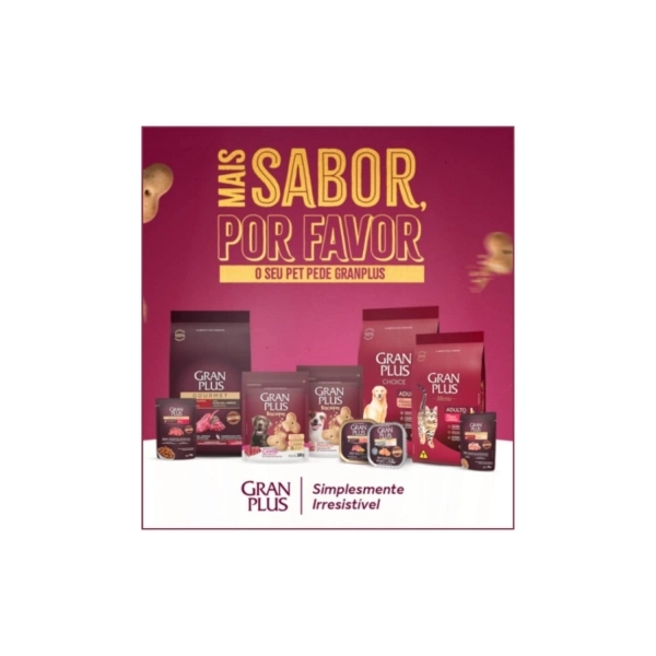 Ração Gran Plus Menu Cão Sênior Mini Sabor Frango e Arroz