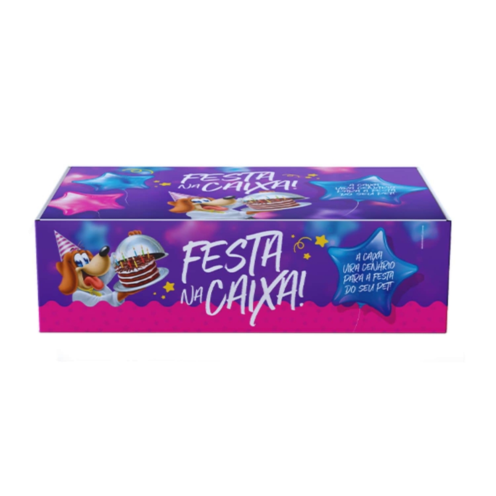 Kit Festa na Caixa para Cães Delícias do Chef com Bolo