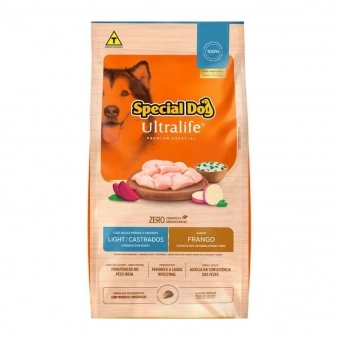 Ração Special Dog Light Castrado Raça Méd/Grande 15 Kg Frango