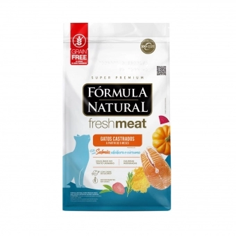 Ração Fórmula Natural Fresh Meat Gatos Castr. Salmão 1 Kg