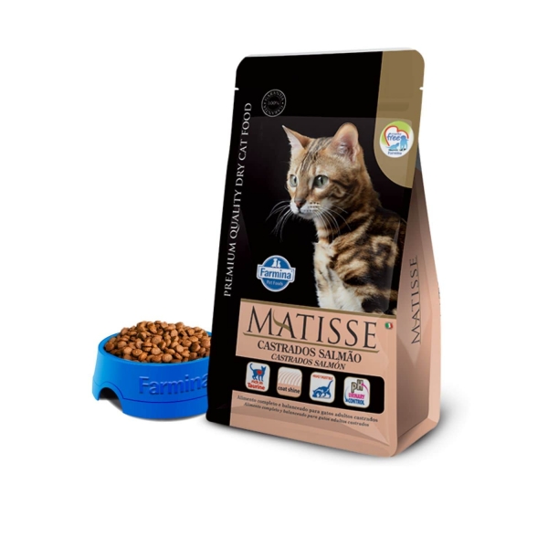 Ração Farmina Matisse Gato Castrado Salmão 7,5 kg