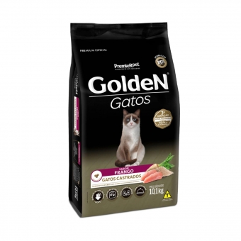 Ração Golden Gatos Castrados Adultos Sabor Frango