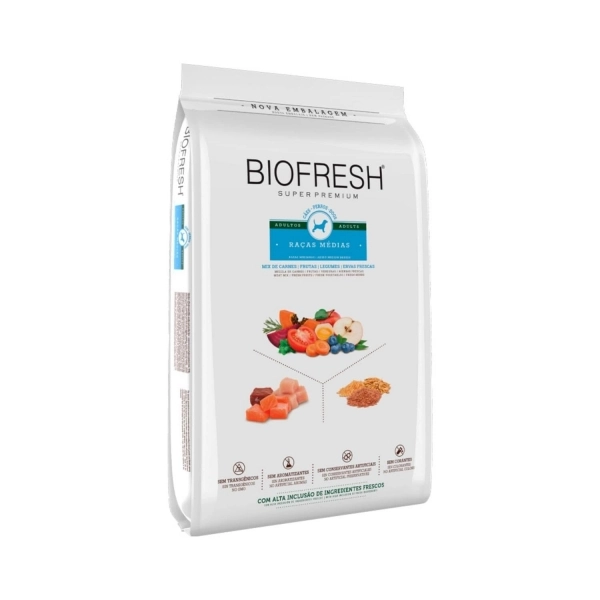 Ração Biofresh Cães Adultos Raças Médias 15 Kg