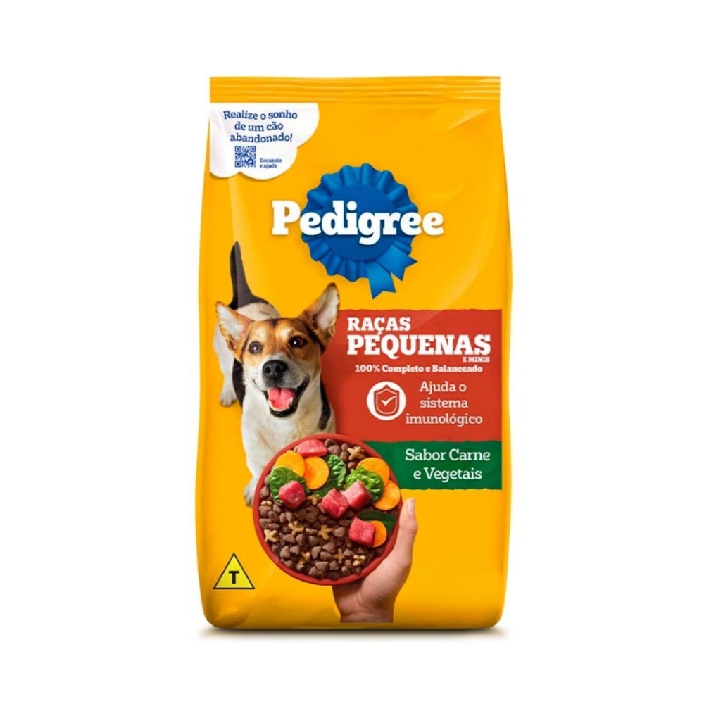 Ração Pedigree Cães Adultos Porte Pequeno Carne e Vegetais 15 Kg