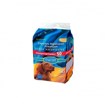Tapete Higiênico Chalesco 90x60cm para cães com 50 un
