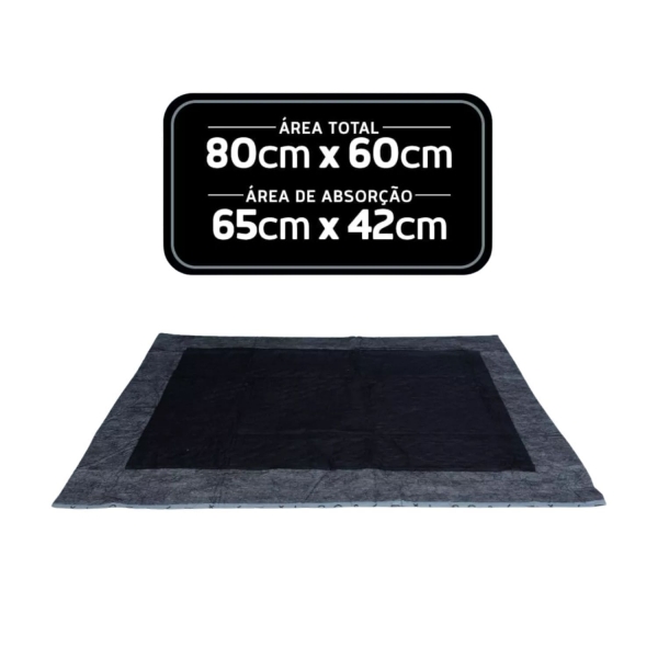 Tapete Higiênico Mr Dry Para Cães 30 Unidades 80x60cm Black