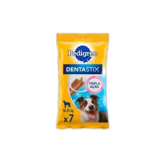 Petisco Pedigree Dentastix Cuidado Oral Cães Adultos 10 a 25 Kg com 7 un