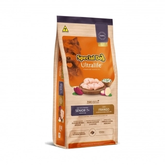 Ração Special Dog Ultralife Cães Sênior 7+ Raça Pequena Frango