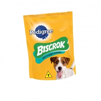 Biscoito Pedigree Biscrok Cães Adultos de Raças Pequenas