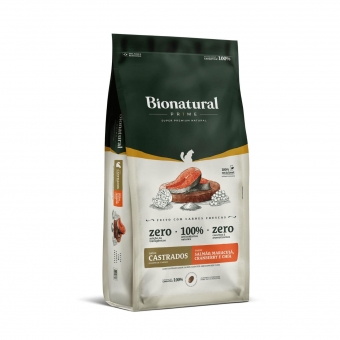 Ração Bionatural Prime Gatos Castrados Sabor Salmão