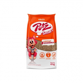 Areia Higiênica Putz Smart para Gatos 4 Kg