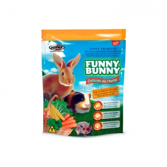 Ração Funny Bunny Delícias da Horta Alimento para Coelhos