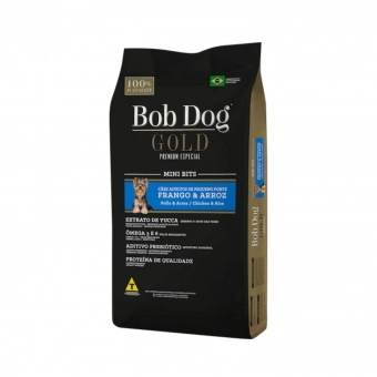 Ração Bob Dog Gold Mini Bits Cães Adultos Frango
