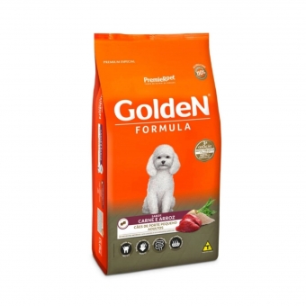 Ração Golden Fórmula Mini Bits Cães Adultos Pequeno Porte Carne