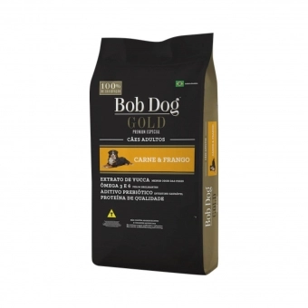 Ração Bob Dog Gold Premium Esp. Cães Adultos 15 Kg Carne/Frango