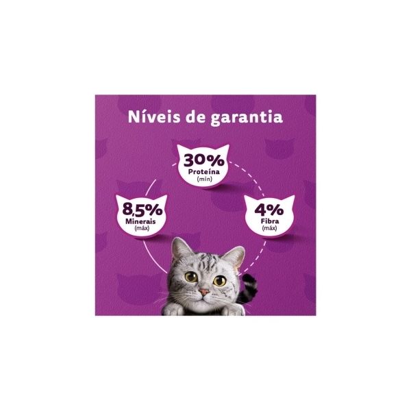Ração Whiskas Gatos Adultos Sabor Peixe 10,1 Kg