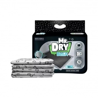 Tapete Higiênico Mr Dry Para Cães 30 Unidades 80x60cm Black