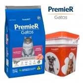 Ração Premier Gatos 7 a 11 anos 7,5kg+Ganhe Balde Grátis